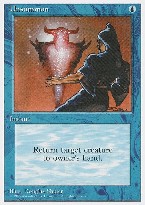 Unsummon, Introductory Two-Player Set #14, Magic: The Gathering card