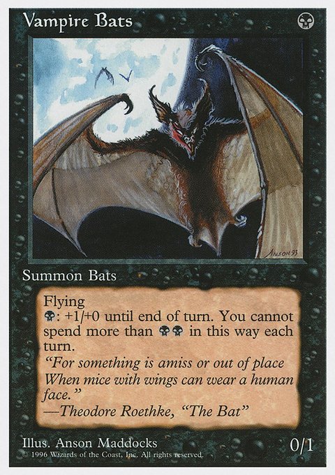 Vampire Bats, Introductory Two-Player Set #26, Magic: The Gathering card