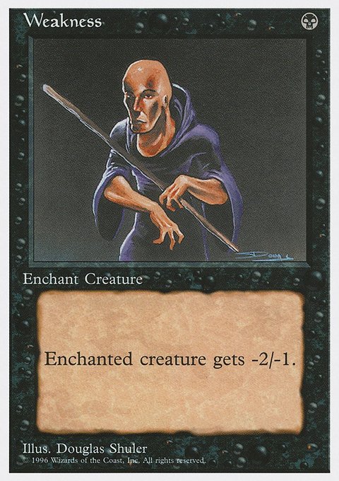 Weakness, Introductory Two-Player Set #29, Magic: The Gathering card