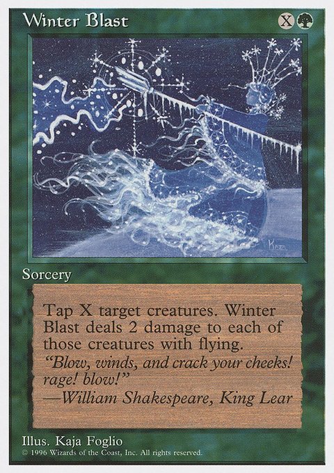 Winter Blast, Introductory Two-Player Set #47, Magic: The Gathering card