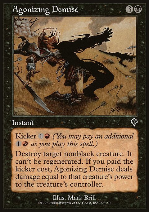 Agonizing Demise, Invasion #92, Magic: The Gathering card