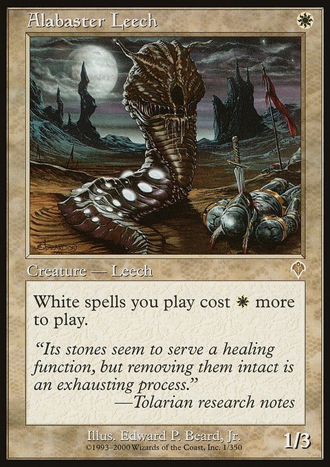 Alabaster Leech, Invasion #1, Magic: The Gathering card
