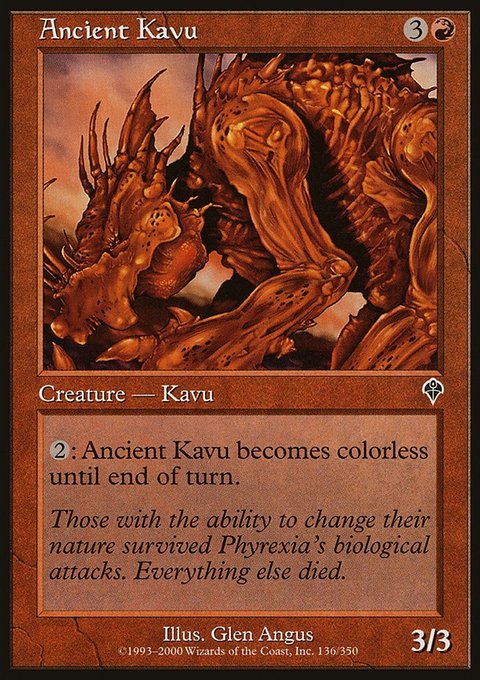 Ancient Kavu, Invasion #136, Magic: The Gathering card