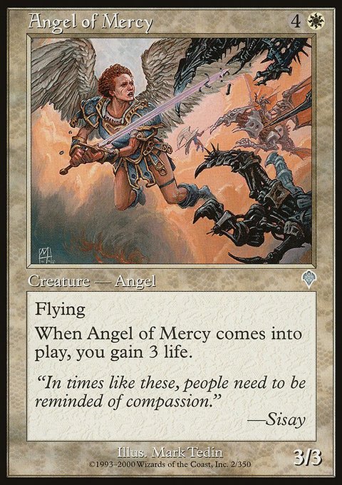 Angel of Mercy, Invasion #2, Magic: The Gathering card