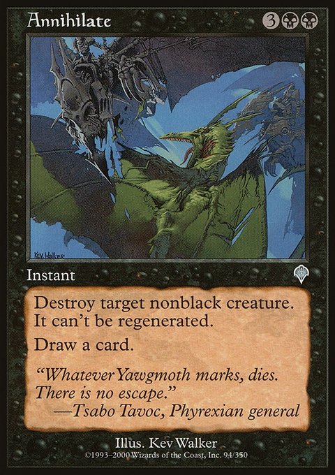 Annihilate, Invasion #94, Magic: The Gathering card