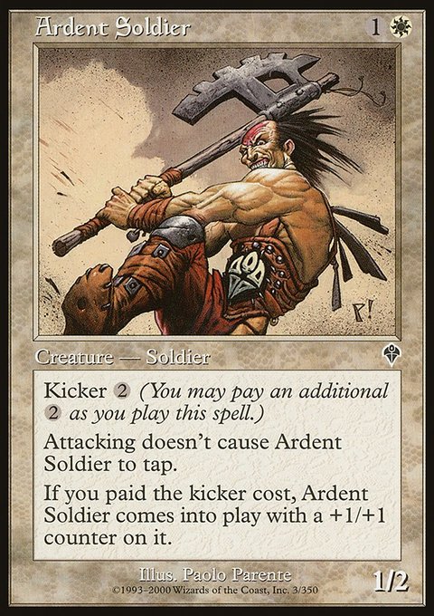 Ardent Soldier, Invasion #3, Magic: The Gathering card