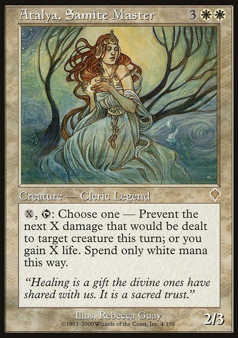 Atalya, Samite Master, Invasion #4, Magic: The Gathering card