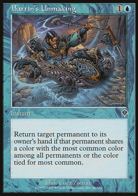 Barrin's Unmaking, Invasion #46, Magic: The Gathering card