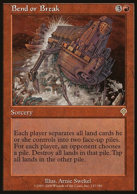 Bend or Break, Invasion #137, Magic: The Gathering card