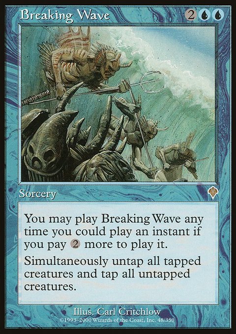 Breaking Wave, Invasion #48, Magic: The Gathering card