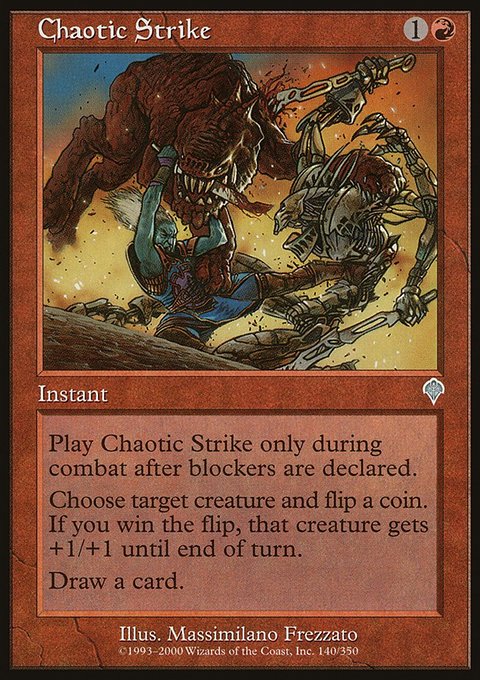 Chaotic Strike, Invasion #140, Magic: The Gathering card