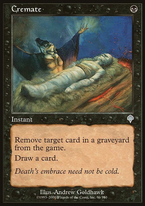 Cremate, Invasion #96, Magic: The Gathering card