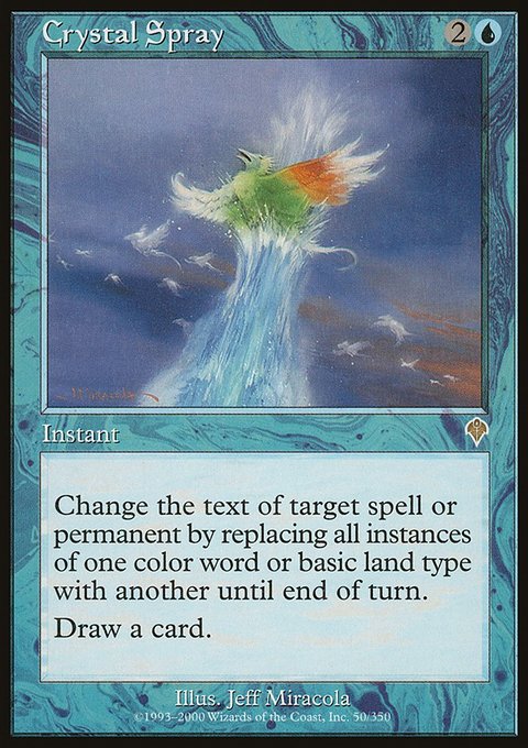 Crystal Spray, Invasion #50, Magic: The Gathering card