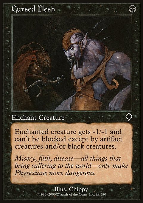 Cursed Flesh, Invasion #98, Magic: The Gathering card