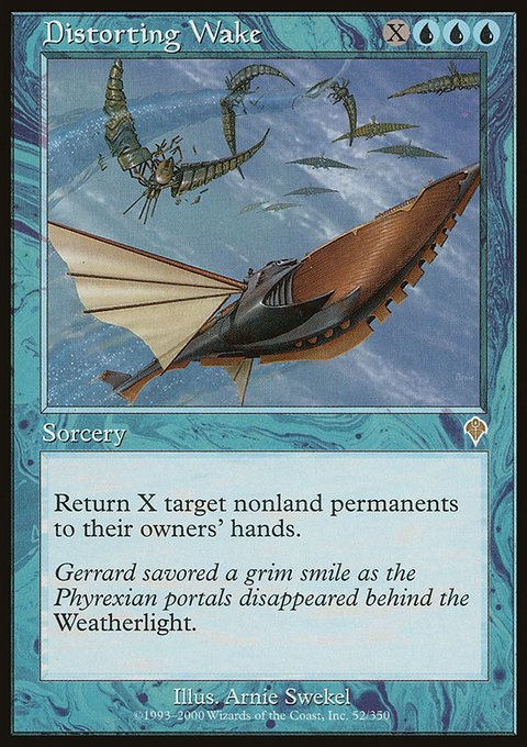 Distorting Wake, Invasion #52, Magic: The Gathering card