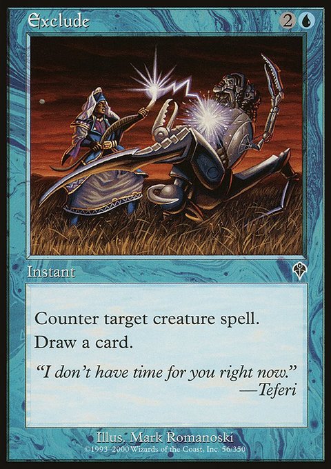 Exclude, Invasion #56, Magic: The Gathering card