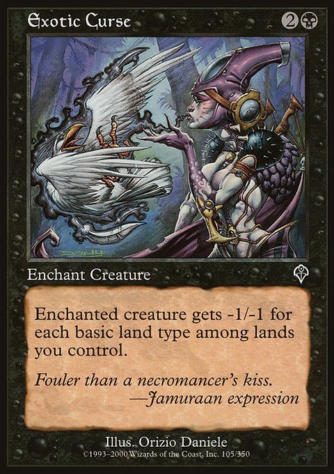 Exotic Curse, Invasion #105, Magic: The Gathering card