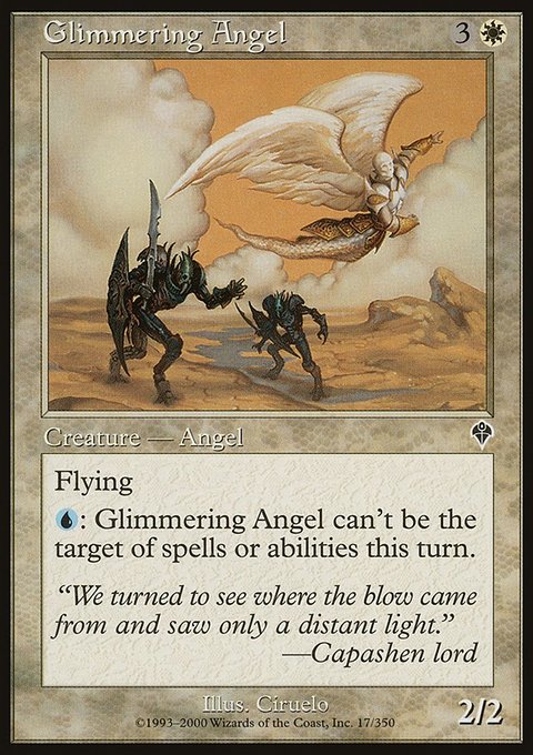 Glimmering Angel, Invasion #17, Magic: The Gathering card