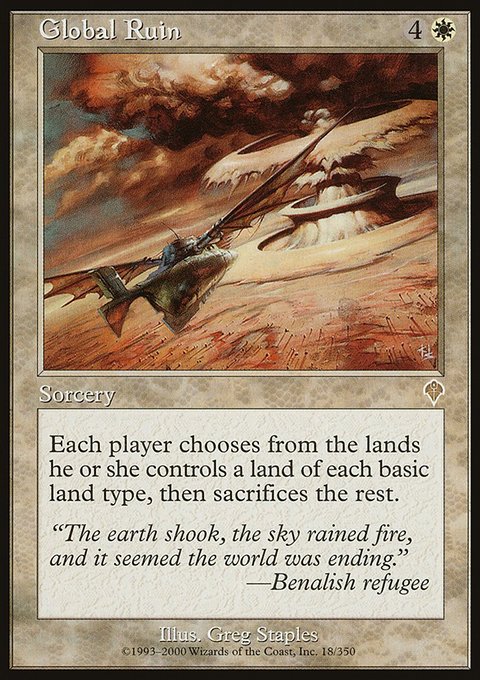Global Ruin, Invasion #18, Magic: The Gathering card