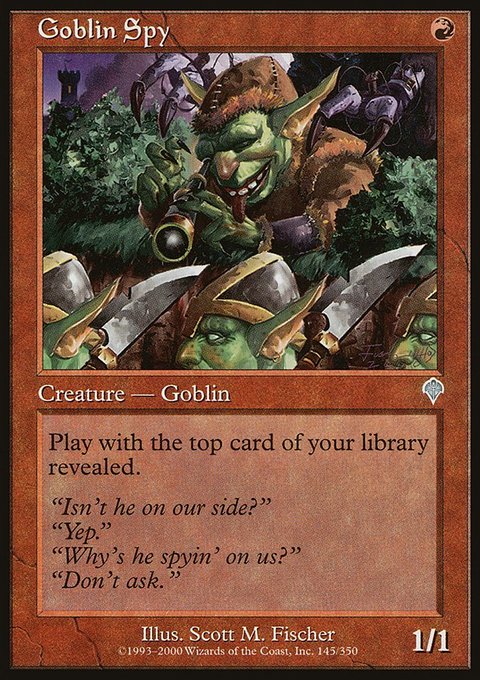 Goblin Spy, Invasion #145, Magic: The Gathering card
