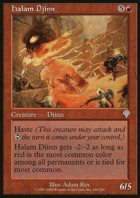 Halam Djinn, Invasion #146, Magic: The Gathering card