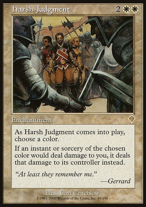 Harsh Judgment, Invasion #19, Magic: The Gathering card
