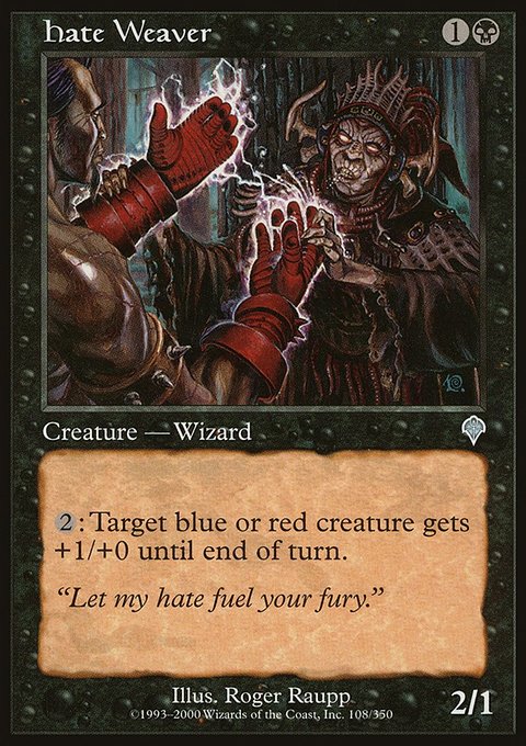 Hate Weaver, Invasion #108, Magic: The Gathering card