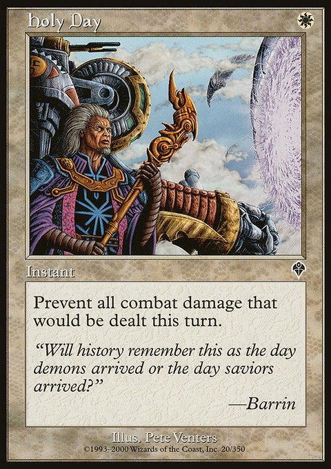Holy Day, Invasion #20, Magic: The Gathering card