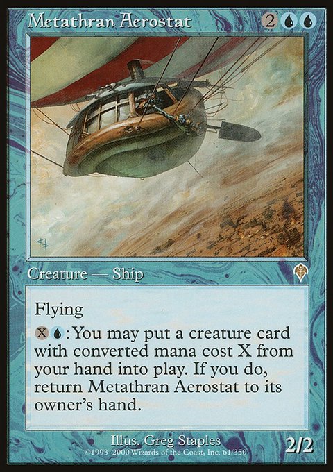 Metathran Aerostat, Invasion #61, Magic: The Gathering card