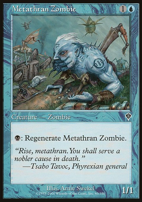 Metathran Zombie, Invasion #63, Magic: The Gathering card
