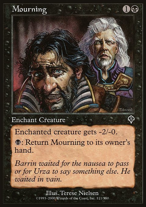 Mourning, Invasion #111, Magic: The Gathering card