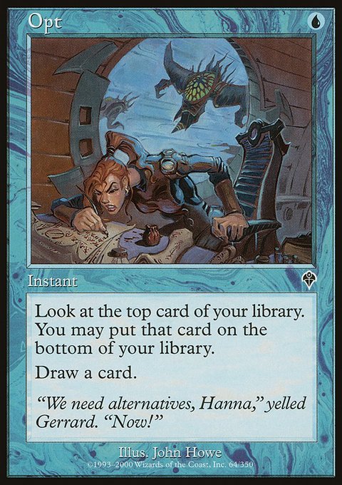Opt, Invasion #64, Magic: The Gathering card