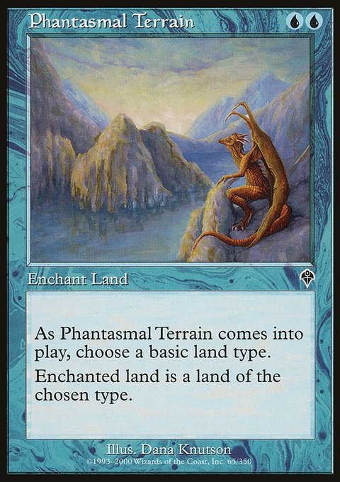 Phantasmal Terrain, Invasion #65, Magic: The Gathering card