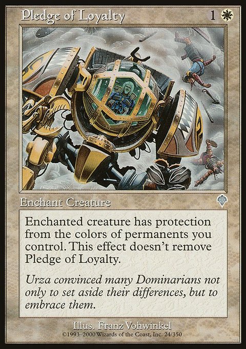 Pledge of Loyalty, Invasion #24, Magic: The Gathering card
