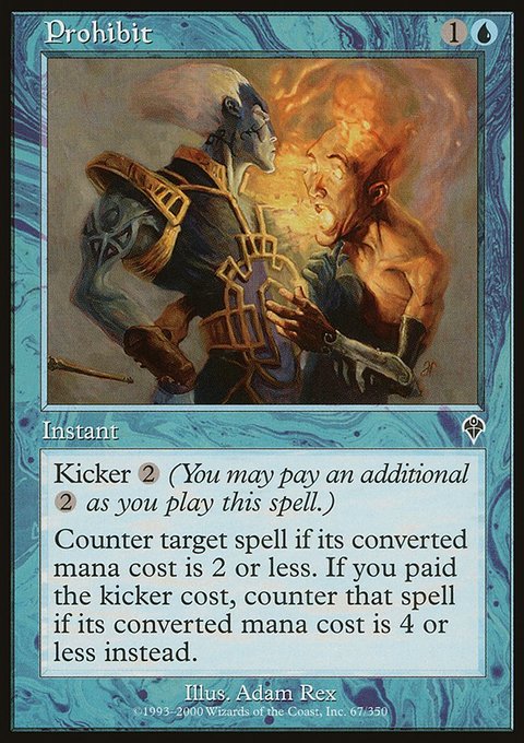 Prohibit, Invasion #67, Magic: The Gathering card