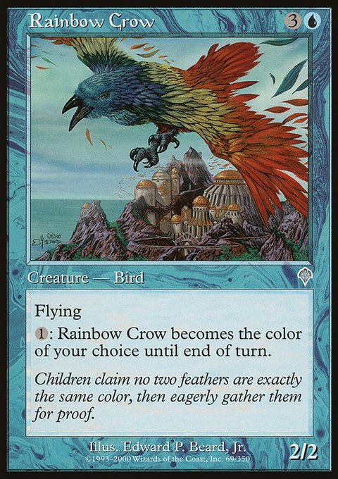 Rainbow Crow, Invasion #69, Magic: The Gathering card