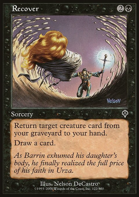 Recover, Invasion #122, Magic: The Gathering card