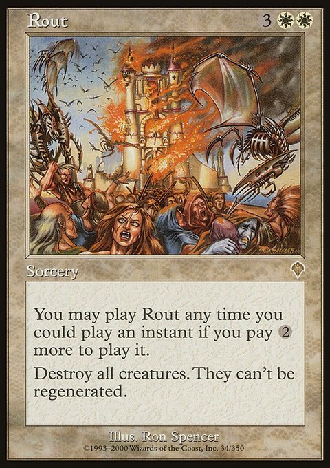 Rout, Invasion #34, Magic: The Gathering card