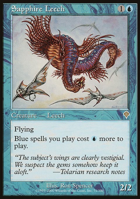 Sapphire Leech, Invasion #71, Magic: The Gathering card