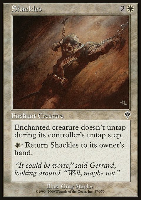 Shackles, Invasion #37, Magic: The Gathering card
