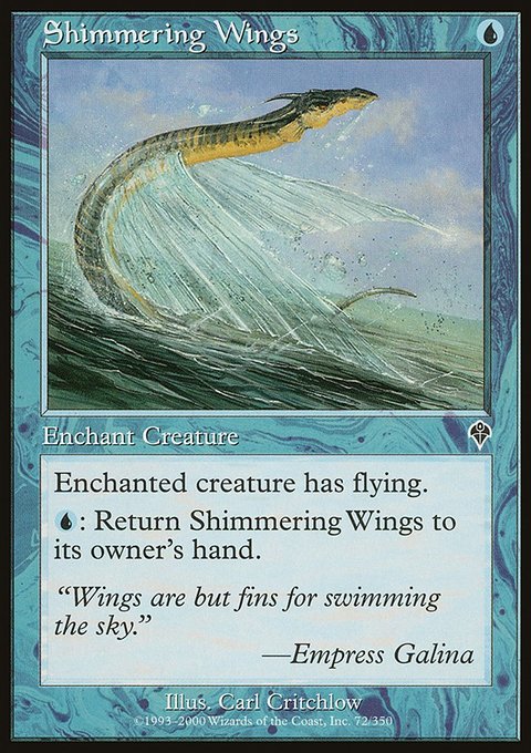 Shimmering Wings, Invasion #72, Magic: The Gathering card
