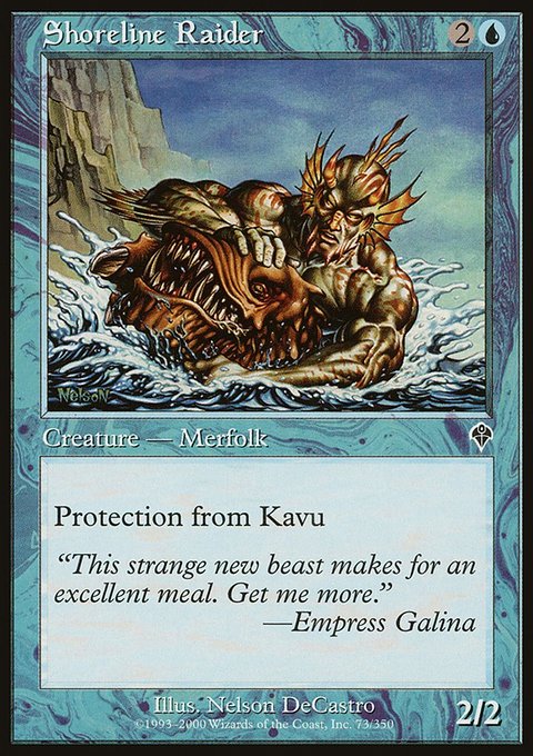 Shoreline Raider, Invasion #73, Magic: The Gathering card
