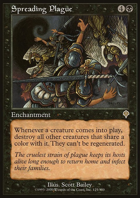 Spreading Plague, Invasion #125, Magic: The Gathering card