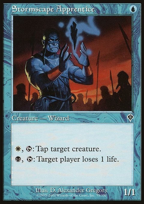 Stormscape Apprentice, Invasion #75, Magic: The Gathering card
