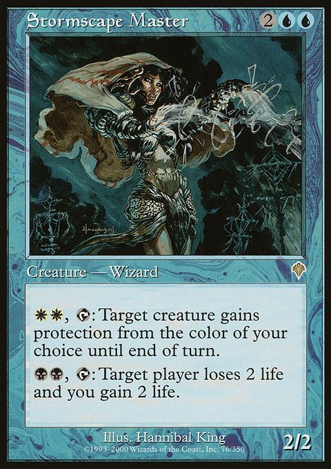 Stormscape Master, Invasion #76, Magic: The Gathering card