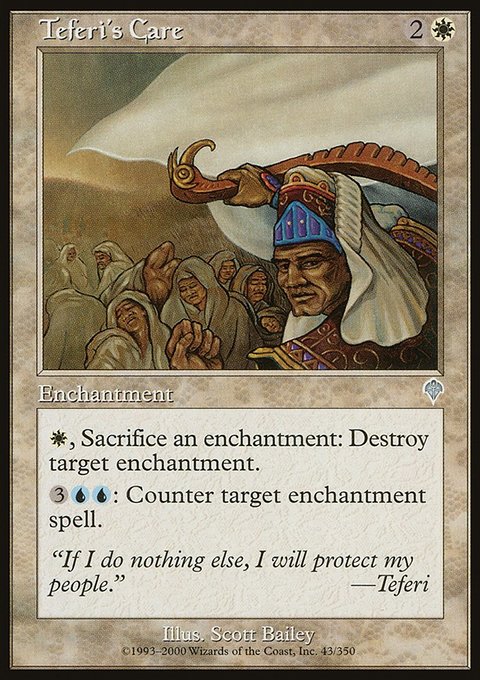 Teferi's Care, Invasion #43, Magic: The Gathering card