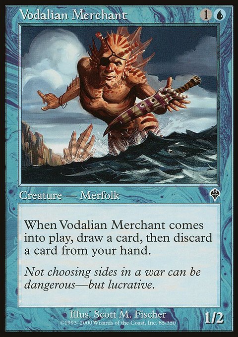 Vodalian Merchant, Invasion #85, Magic: The Gathering card