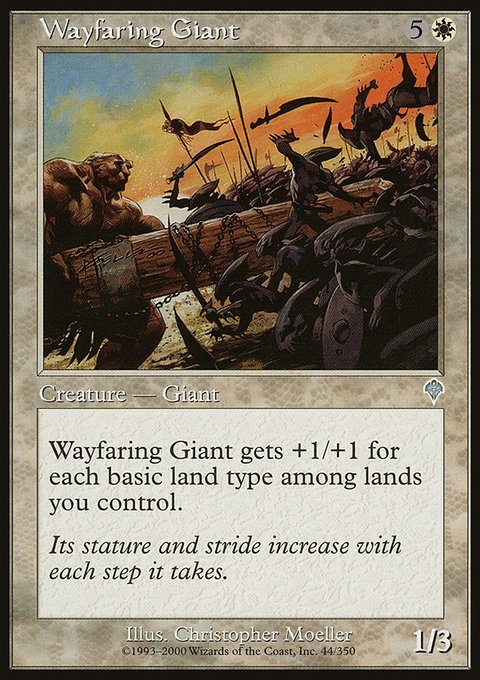 Wayfaring Giant, Invasion #44, Magic: The Gathering card