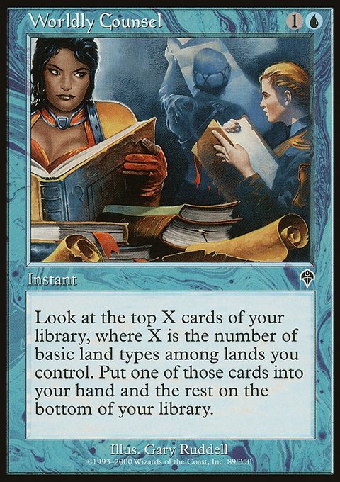Worldly Counsel, Invasion #89, Magic: The Gathering card