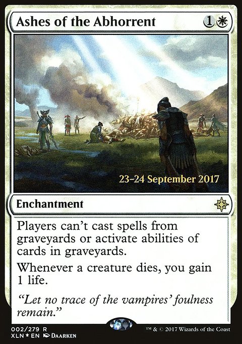 Ashes of the Abhorrent, Ixalan Promos #2s, Magic: The Gathering card
